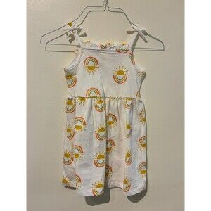 NWOT Carter's Just One You White Rainbow Sundress - 3T